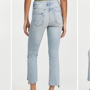 MOTHER The Insider Crop Step Chew Jeans